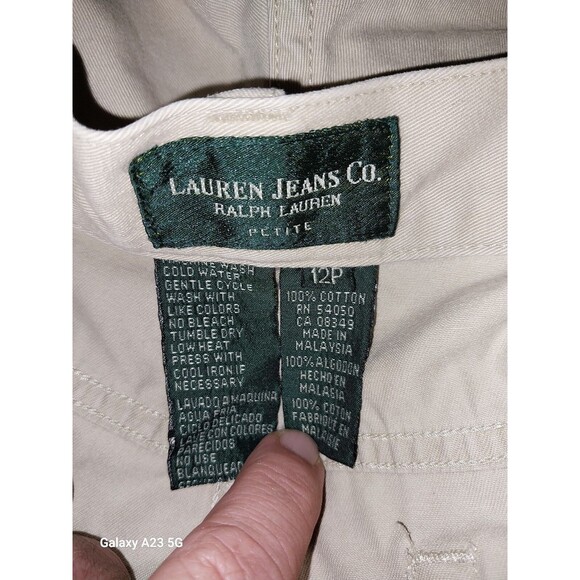 LAUREN Ralph Lauren Jeans Co Women’s Pants 12p Petite Capri Jeans 100% Cotton - Picture 6 of 7